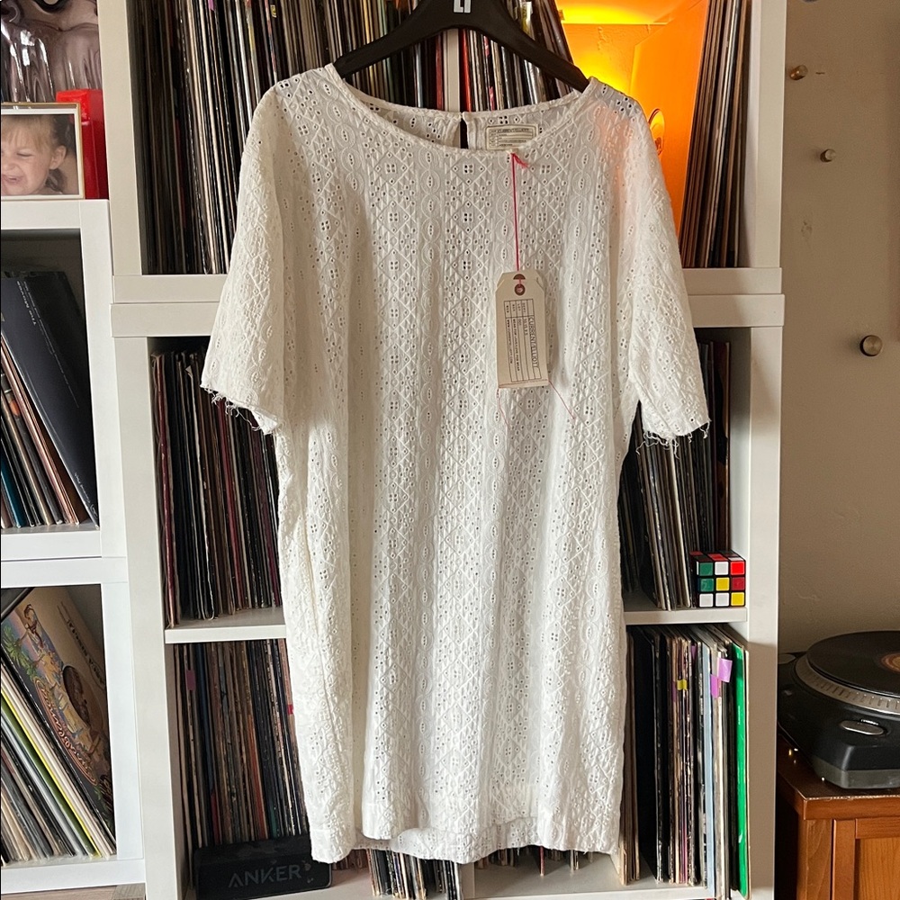 NWT Current Elliot Eyelet T-Shirt Dress size S
